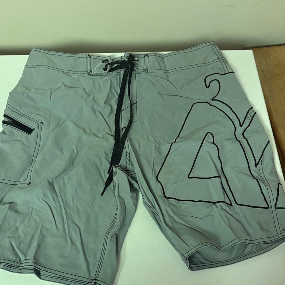 Matix Gray Board Shorts with Black Accents